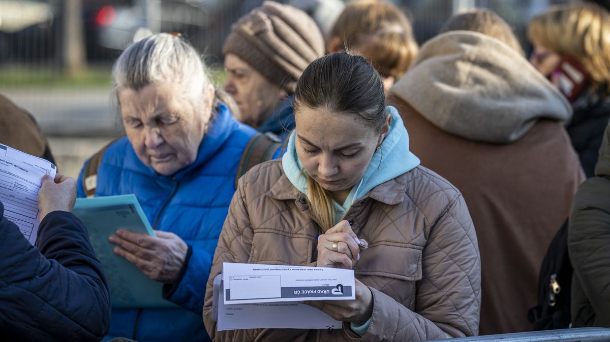 Třetina uprchlíků už Česko opustila. Zůstat jich chce jen zhruba desetina